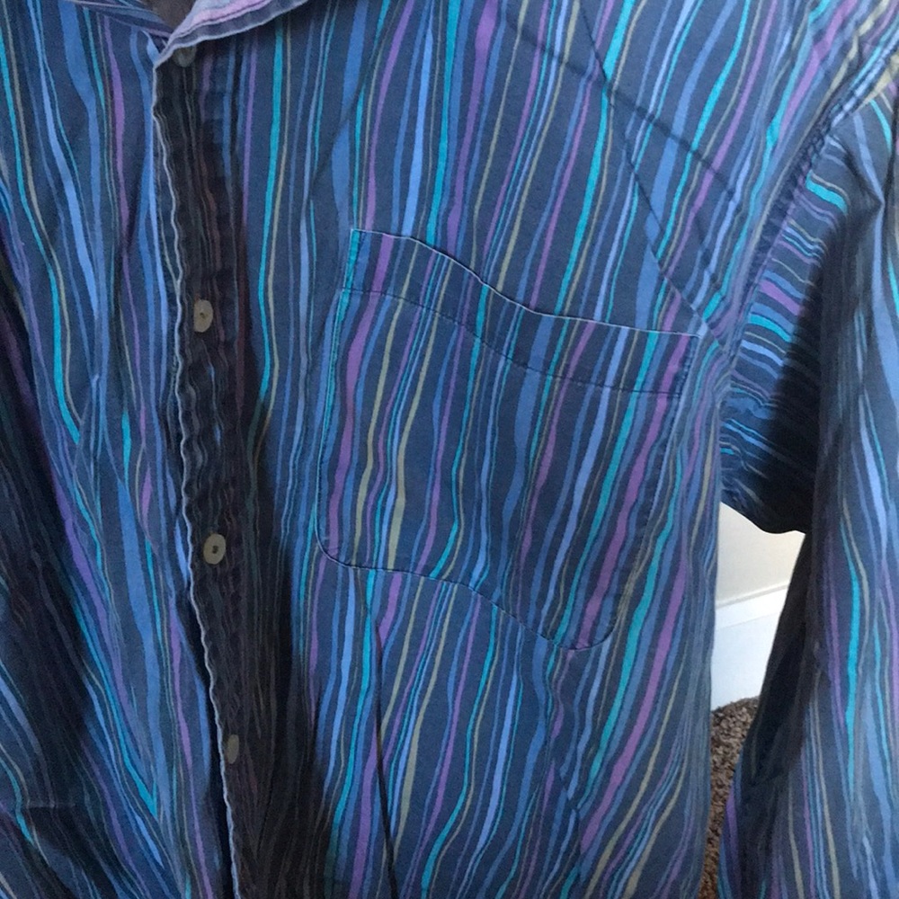 Multi-colored button down - Picture 2 of 4